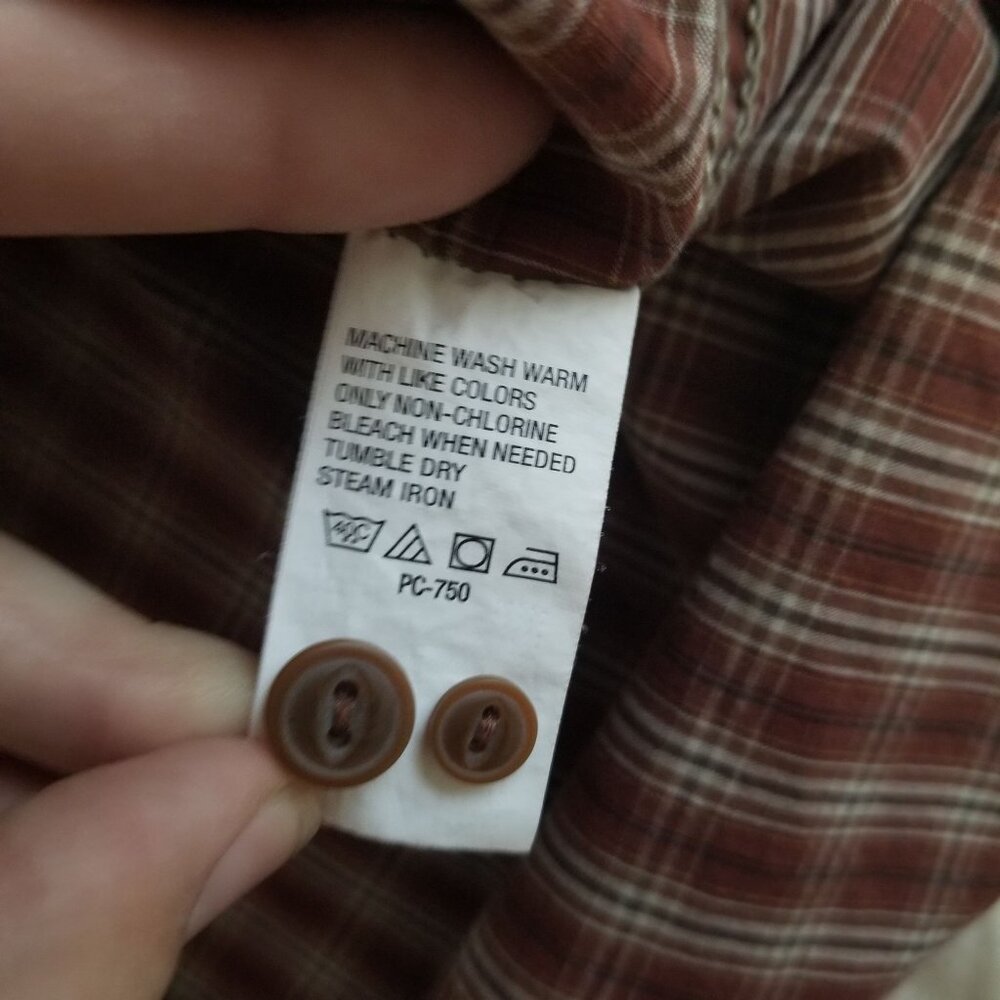 Timberland Button Down + L + Plaid - image 2
